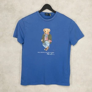 Polo Ralph Lauren Men Classic Fit Polo Bear Jersey T-Shirt Blue Size M - Picture 1 of 7
