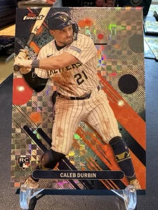 2025 Topps Finest - Caleb Durbin #80 - Checkerboard (Common) - Brewers - Picture 1 of 1