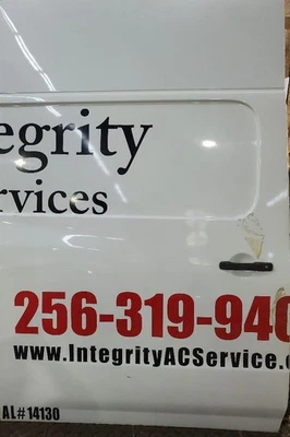 2012 2018 Nissan NV 2500 3500 OEM White Cargo High Roof Dings Rear Right Door - Image 1 of 4