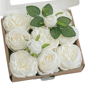 Artificial Flowers and Greenery Combo Box Set Fake Flower for DIY Wedding Bri... - Picture 1 of 6