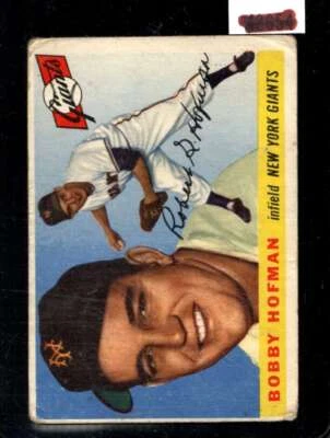 1955 TOPPS #17 BOBBY HOFMAN POOR NY GIANTS *X66227 - Image 1 of 2