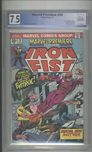 Marvel Premiere #20 PGX 7.5 Iron Fist, aplicación Batroc. ¡Tony Isabella Story, Marvel! - Imagen 1 de 2