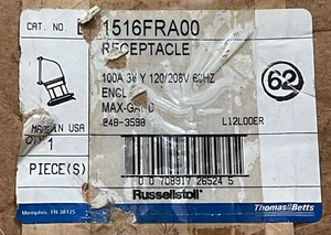 Thomas Betts Russellstoll R&S DF1116FRA00 100A Buchse USA - Bild 1 von 2