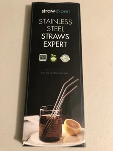 Strawexpert Edelstahl Strohhalme Expert 16 Stück wiederverwendbare Trinkhalme/Spitzen - Bild 1 von 8