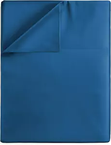 Twin XL Size Flat Bed Sheet - Hotel Luxury - Wrinkle Free & Fade Resistant - Ext - Picture 1 of 12