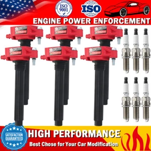 6 Pack Ignition Coils UF648 & Spark Plugs For Chrysler Jeep Dodge Ram 3.6L V6 - Picture 1 of 15