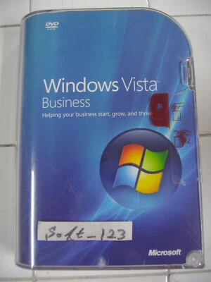 Microsoft Windows Vista Business Full MS WIN 32 Bit DVD =NEW SEALED RETAIL BOX= - Image 1 of 4
