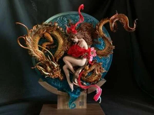 Luo Peng Schlaf mit Drachen GK Harz Modellbausatz LTD klare Basisversion - Bild 1 von 12
