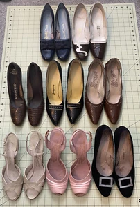 Lot of 8 1950’s & 1960’s Heels And Peep Toe - Resale, Wholesale, Costume (E) - Picture 1 of 11