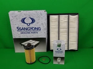 GENUINE SSANGYONG MUSSO UTE Q200 SERIES 2.2 L TD FILTER PACK (OIL + AIR FILTER) - Picture 1 of 4