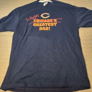 VTG New Old Stock SPORTSWEAR NFL CHICAGO BEARS SHIRT SIZE XL Greatest Dad - Picture 1 of 6