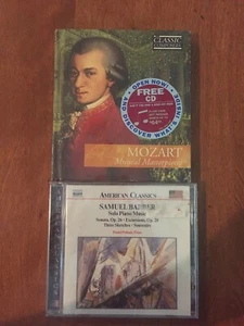 Mozart Musical Masterpieces CD & Booklet NEW SEALED And Samuel Barber Classical - Picture 1 of 2