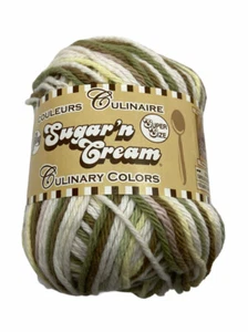Lily Sugar'n Cream Yarn -Culinary Colors Super Size-Wooded Moss - Picture 1 of 4