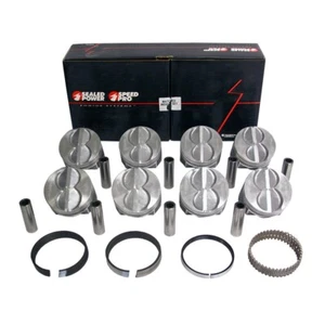 Speed Pro FMP H273CP SBFord Flat Top Pistons + Moly Rings Kit STD 4.000" 289 302 - Picture 1 of 1