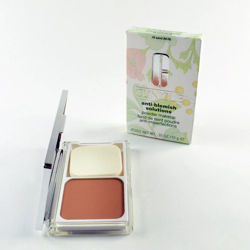 Clinique Anti-Blemish Powder Makeup Sand # 18 - Size 0.35 Oz / 10 g New - Image 1 of 1