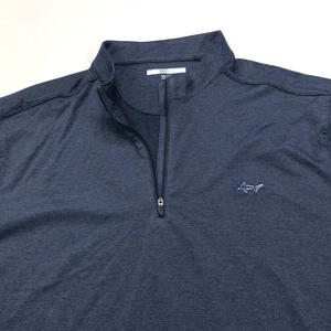 Greg Norman XXL Blue Golf 1/4 Quarter Zip Mock Neck Pullover Long Sleeve - Picture 1 of 9