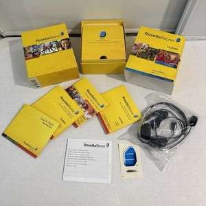 ROSETTA STONE Filipino Version 4 Level 1, 2 COMPLETE 11 Discs New Sealed Headset - Picture 1 of 24