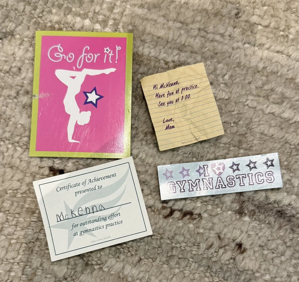 American Girl McKenna doll loft bed certificate achievment poster letter  - Image 1 of 1