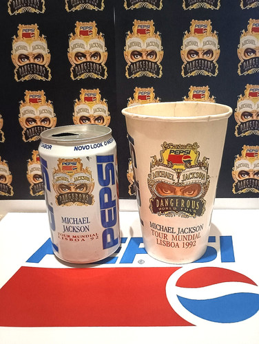 Michael Jackson Pepsi Can + Paper Cup | Dangerous Tour 1992 | Rare