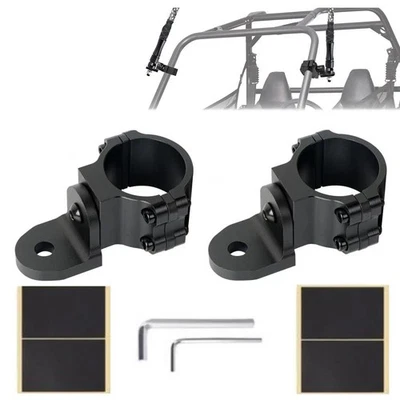 2x Adjustable Flag Mount Bracket for UTV ATV RZR LED WhipLight Bar 1.75" to 2''$ - Image 1 of 4