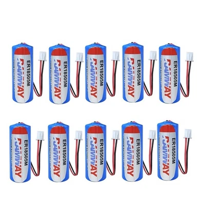 10PCS for Fanso ER18505M 3.6V A 3500mAh Non-rechargeable Battery with White Plug - Image 1 of 4