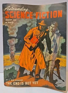 ASTOUNDING SCIENCE FICTION Aug 1947 - L. Ron Hubbard - The End is Not Yet - Picture 1 of 5