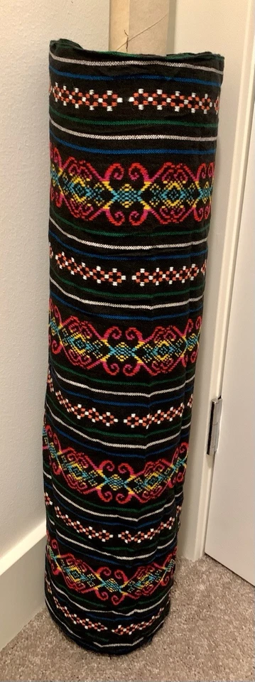 "Tela Mexicana Tela 18 yardas NEGRA Y MULTICOLOR, 30"" de ancho" Foto 1 de 4