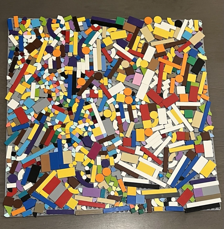 LEGO Smooth Tile 800 Pcs Mosaic MOC Bulk Mix Color Star Wars Harry Potter City - Image 1 of 4