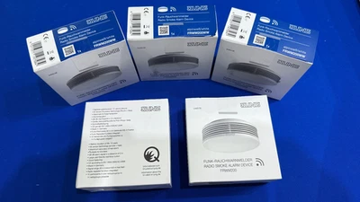 Jung Funk-Rauchwarnmelder FRWM 200 WW 5 Stck. weiß neu - Bild 1 von 4