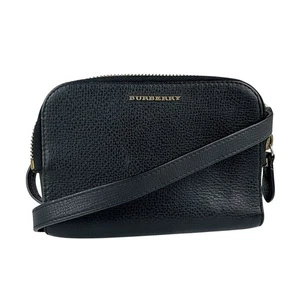 Auténtico Bolso Bandolera BURBERRY Cuero Negro/Tono Dorado - z5288 - Imagen 1 de 13