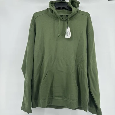 Prana Hombre 2XL Verde Heritage Manga Larga Org. Sudadera con capucha de algodón bordada nueva con etiquetas Foto 1 de 4