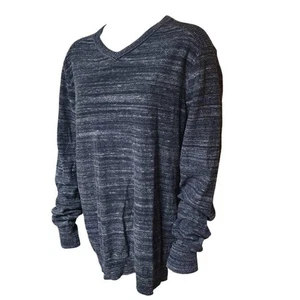 Rock & Republic Gray & Black V-Neck Sweater (L) - Picture 1 of 5