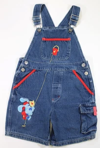Vintage Blues Clues Overalls / Shortalls Denim Rock Climbing Size 4T Embroidered - Picture 1 of 17