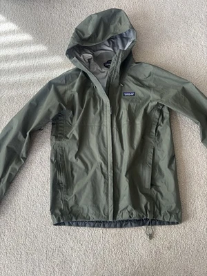 Chaqueta Abrigo Lluvia Patagonia Verde Hombre Pequeña H2NO Foto 1 de 4