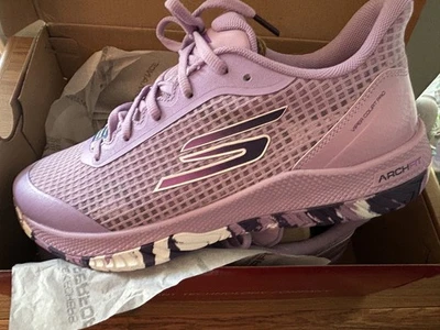 Skechers NEW Viper Court Pro Women 10 Lavender Pickleball Athletic Shoe Arch Fit - Image 1 of 4