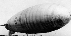 E-Class US Navy Training Blimp Airship Wood Model Replica Large Free Shipping - Picture 1 of 1