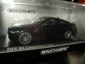 1:43 Minichamps BMW M4 Competition Coupe 2020 black/negro en embalaje original Limited - Imagen 1 de 1