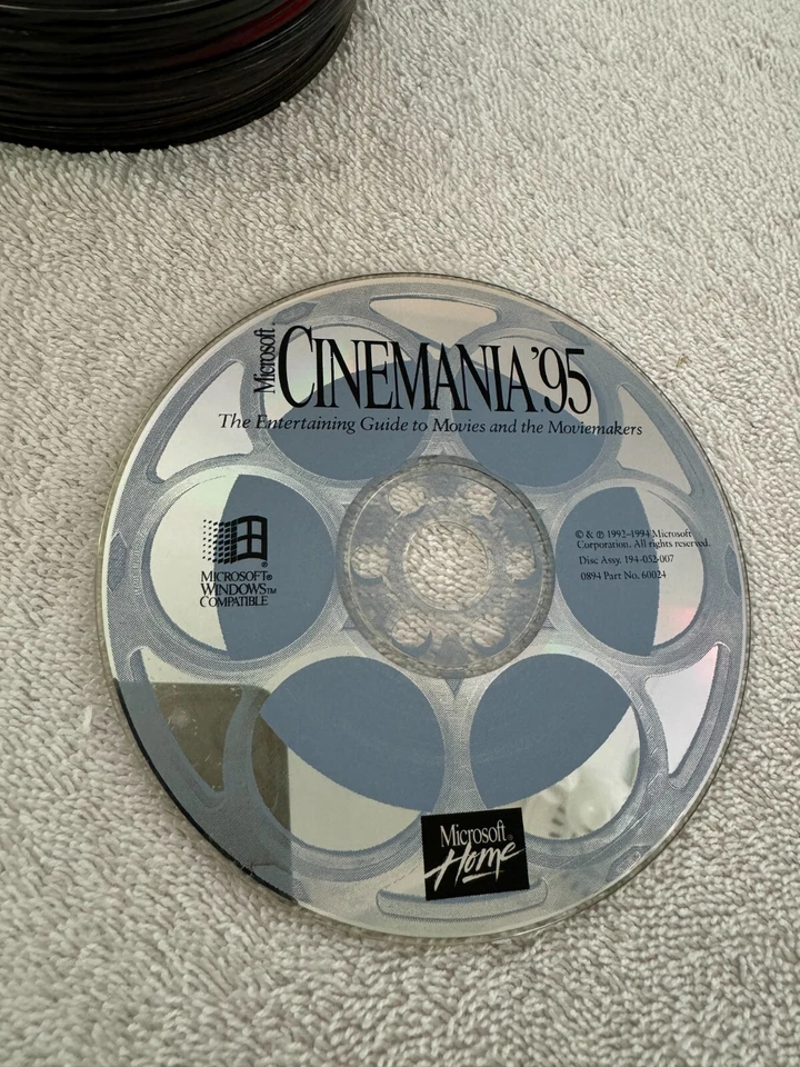 Microsoft Home Cinemania '95 - Microsoft Windows - PRODUCT KEY NOT INCLUDED!! - Image 1 of 1