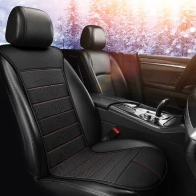 12/24V Car Heated Seat Cover Cushion Front Fast Heating Cover Adjustable Winter - Image 1 of 4