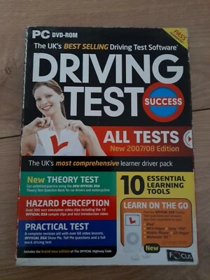 Driving Test: Success - All Tests - 2007/08 Edition- PC DVD-ROM- Slipcover Only! - Image 1 of 2