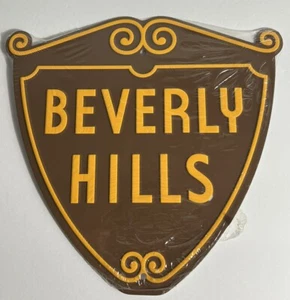 NEW and Sealed Beverly Hills California Iconic Shield Street Sign Souvenir BH - Picture 1 of 7