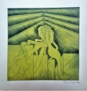 Roger Aguilar. Calcografía. Original. Firmado. - Imagen 1 de 10