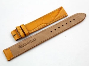 Accessori Orologi Hamilton Senape 13/12 Casual Fatto a Mano Ottima Qualità - Picture 1 of 4