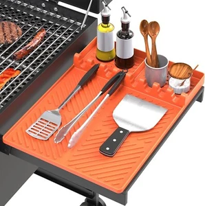Silikon Grillmatte kompatibel mit Blackstone, Silikon Grillplatte Werkzeuge Matte mit D - Bild 1 von 20
