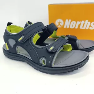 Northside Riverside II Sport Sandal Adjustable Straps Black Neon Boy's Size 6 - Picture 1 of 8