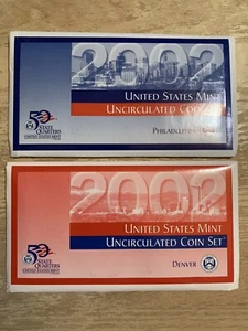2002 United States Mint Uncirculated Coin Set Denver and Philadelphia - Complete - Picture 1 of 3