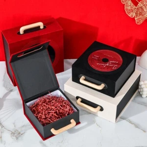 1x Scatola Regalo Vuota Matrimonio Candy Confezione Scatola Velluto Tenuta a Mano Box Custodia - Foto 1 di 28