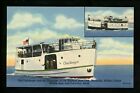 Ship postcard Excursion Challenger of Neuman Boat Line Sandusky Kelleys Island