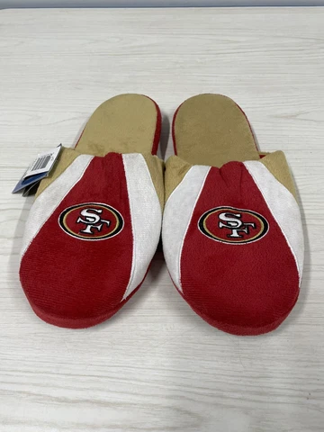 Vntg  San Francisco 49ers SLIPPERS Red Size L NEW From Collector's Estate Cover