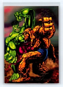 1994 Flair Marvel Universe Hulk vs Thing - Trading Card #7 - Picture 1 of 2